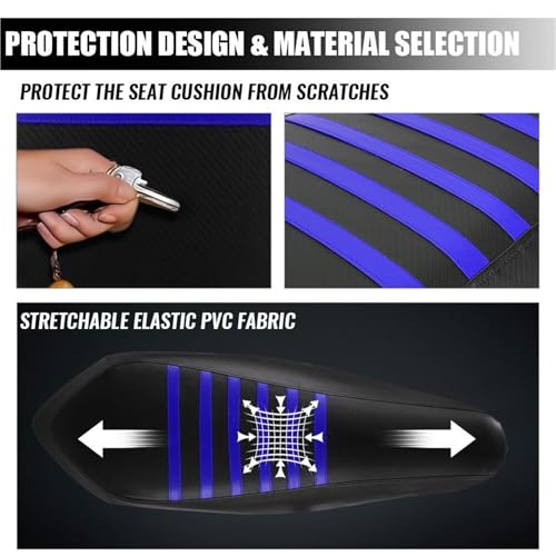 Funda antideslizante Raptor 700 protector de asiento universal para moto 5