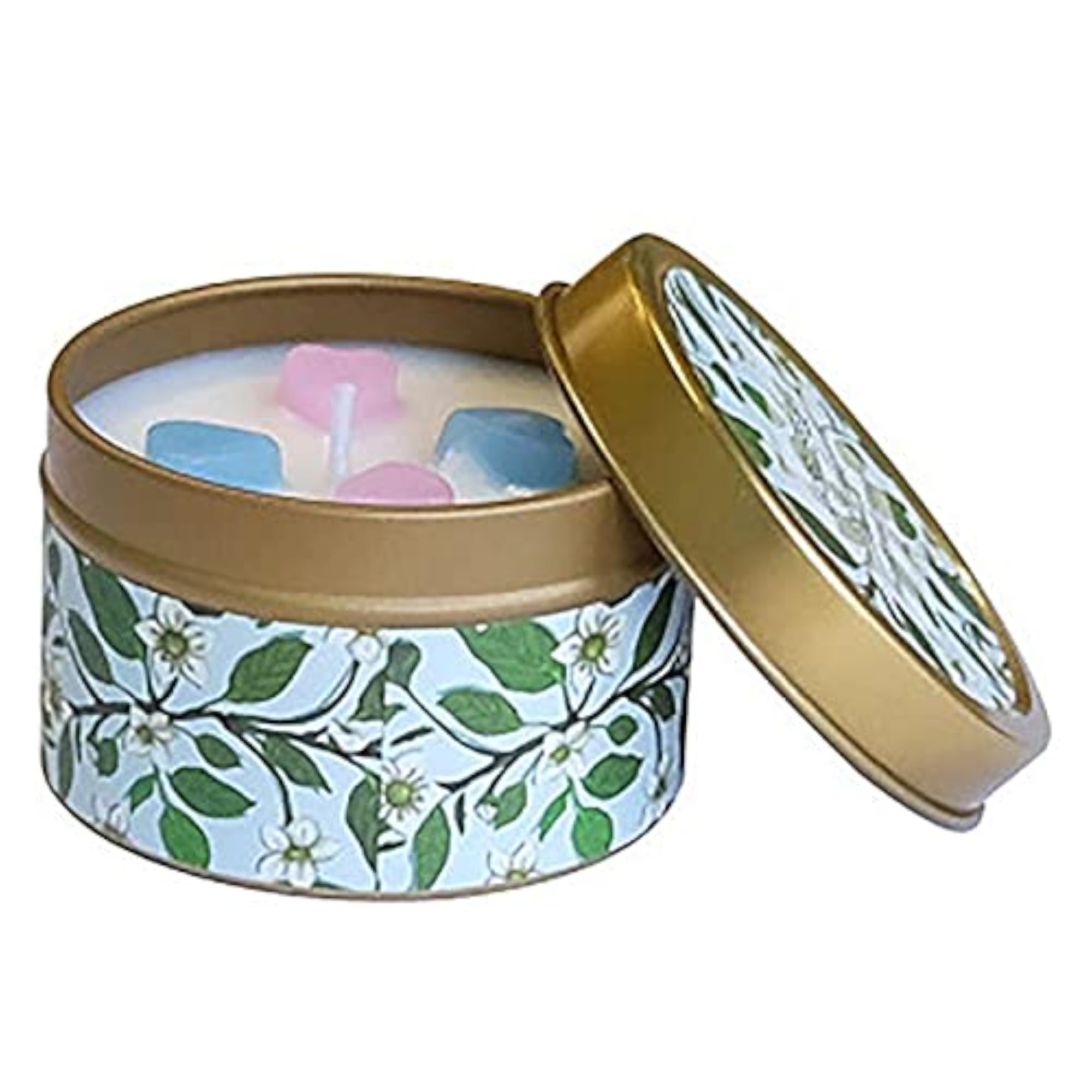 4PCS Romantic Decorative Scented Candle Tin Jars