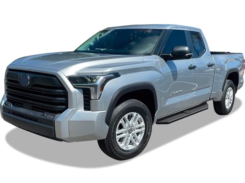 Estribos estilo acero inoxidable negro APS para Toyota Tundra 2022-2026 miniatura 6