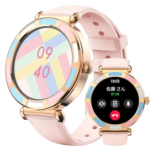 �X�}�[�g�E�H�b�` iPhone�Ή� �A���h���C�h�Ή� Bluetooth�ʘb�@�\ �ʘb�@�\�t�� SMS/Twitter/Line�ʒm �����ʌv �r���v �y�� �X�|�[�c�E�H�b�` �o���h�����\ 1.27���ʑ̌� IP67�����h�� ���^ �y�� �X�|�[�c�E�H�b