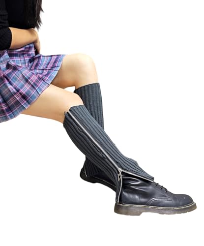 Image of Women's Long Socks Leg Warmers Boot Socks Winter Ankle Heap Sock Goth Leg Warmers