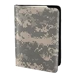 KLJnmbb Armee-Digital-Tarnmuster, 14 cm, Reisepass-Dokumenten-Brieftasche, sicher, kompakt, stilvoll, für Damen und Herren