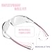 HTS HUNTERSKY S239 Protective Clear pink Small Safety Glasses women youth protecting eyes from wind dust proof night bike riding cycling running lab chemistry goggles