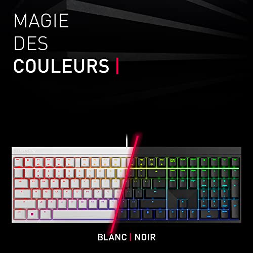 Miniatura 6 de Cherry MX 2.0S, Teclado Mecánico de Gaming con Iluminación RGB, Distribución de Teclado Alemán (QWERTZ), con Cable, Diseñado en Alemania, Switches MX Brown, Blanco