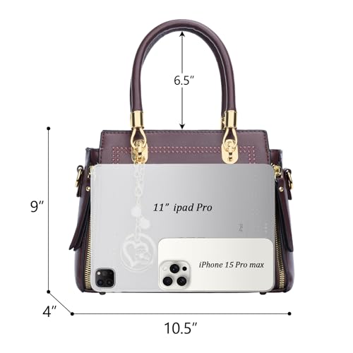 Image of KKXIU Women Satchel Purses and Handbags Handle Shoulder Bag