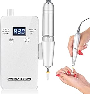 Professional Nail Drill Machine, mUGLE 30000 RPM Rechargeable Nail Drill for Acrylic Nails, Gel, Manicure/Pedicure, Portable Electric Cordless Efile Nail Drill Kit for Salon Use or Home DIY