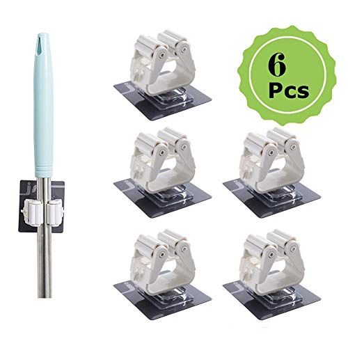 LYGACX Besen Mop Halter Selbstklebend,Multifunktionen Mop und Broom Holder Organizer,für Zuhause, Küche, Badezimmer, Garage, Garten Cover
