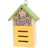 Angoily Maison Bois pour Insectes Habitat Naturel pour Abeilles et Petits Insectes Décora...