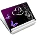 13" 13.3" 14" 15" 15.4" 15.5" 15.6" 16" inch Purple Butterfly Laptop Notebook Vinyl Skin Sticker Protector Cover Art Decal for HP Dell Lenovo Asus Compaq Asus Acer Computers (Included 2 Wrist Pad)