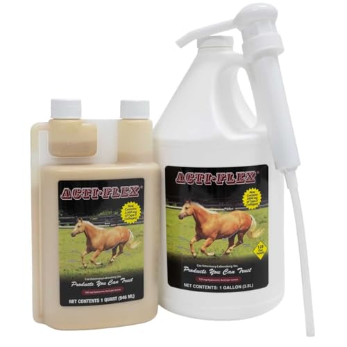 Cox Vet Labs Acti-Flex Liquid Joint Supplement for Horses - Quart & Gallon Combo