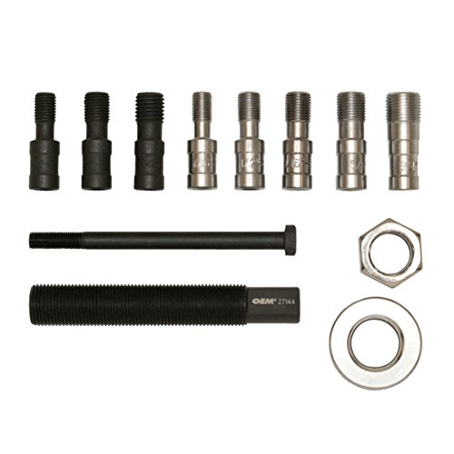 Oemtools 27144 Harmonic Balancer Installer Tool, Mechanic Tools, Color-Coded Adjustable Sleeves, 9 Count Thread Adapter Kit, Sturdy Plastic Case #TOP1