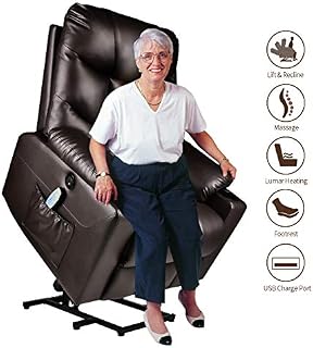 Electric Power Lift Recliner Chair for Elderly with Massage and Heat Vibration
