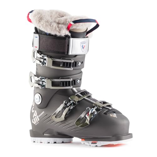 Rossignol Pure Pro Heat GW Womens Ski Boots Metal Gold Grey 5.5 (22.5)