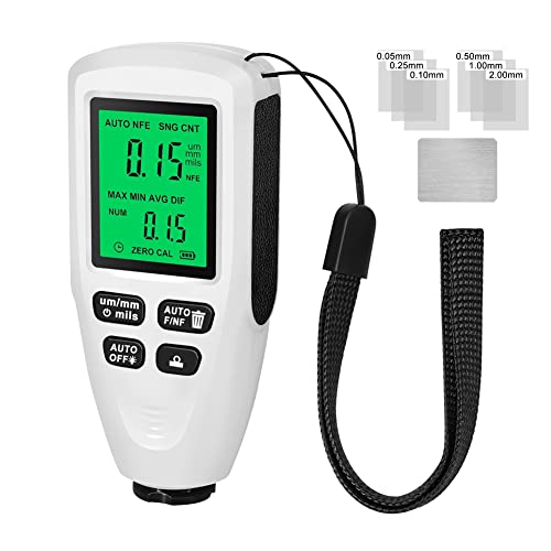 Medidor Digital de Espesor HW300MINI para Pintura de Autos, Herramienta de Medición de Capa de Pintura Color Blanco miniatura 1
