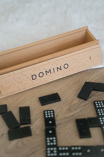 Goki Domino en caja de madera juego 55 piezas miniatura 3