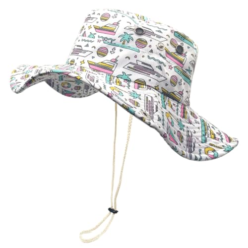 Image of Wide Brim Bucket Hat for Women Girl Men Boy