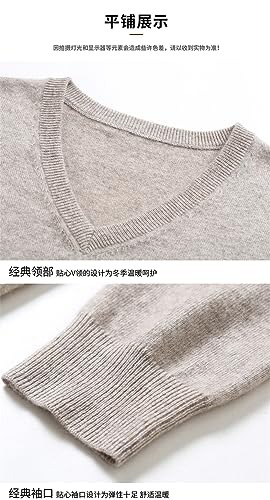 Men Cashmere Knitted Jumpers Top Men Solid Color Sweaters Warm V Neck Long Sleeve Pullovers3