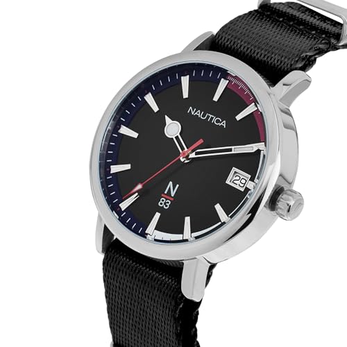 Image of Nautica Round 42mm Black Dial Analog Men Watch - NAPMYF303