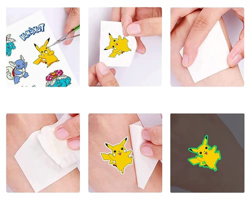 12 Sheets(96Pc) Luminous Temporary Tattoos Stickers Glow In The Dark As Theme Party Favors And Birthday Supplies Decorations For Classroom School Rewards Carnival Christmas Prizes For Boys Girls #TOP6