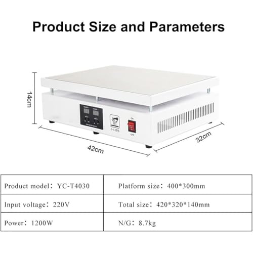 Máquina Envolvedora De Celofán De 1200 W, Selladora Térmica De Sobremesa para Cajas De Té, Envoltura Manual con Pantalla De Doble Temperatura