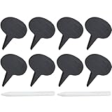 OSOLADY Set di Marcatori per Formaggio Nero in Materiale Sintetico con Design Elegante e Portatile, Include Gessetti in Pietra per Lavagna, per Decorare Cheesecake e Formaggi