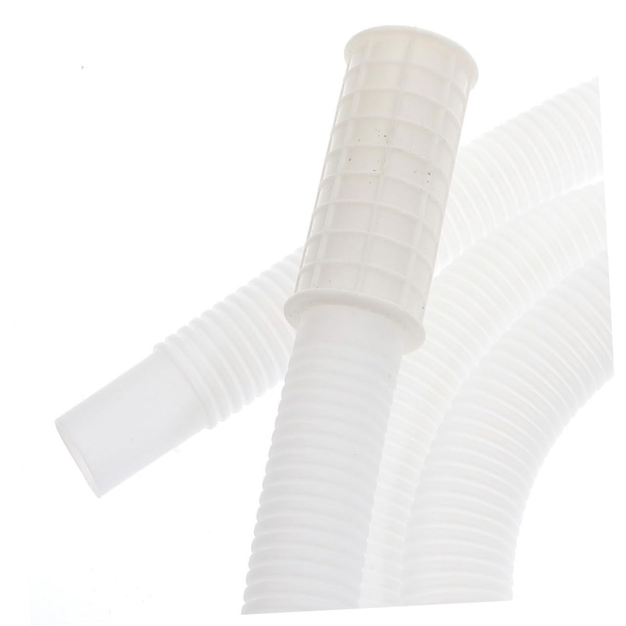 Tubo di Scarico Resistente al Sole per Condizionatore in PE e ABS Bianco con Fascette in Acciaio Inossidabile e Facile da Installare per Unità Esterna