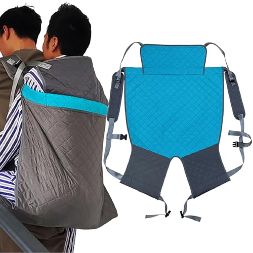 ACCUFINE Transfer Belt for Elderly and Disabled Patient Lift Sling Carrier Backpack Transfer Sling for Lifting Bedridden Patient