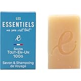 LES ESSENTIELS Seife-Shampoo All-in-1 - Bio-Seife Fest & feste Shampoo-Seife für Gesicht, Körper &...
