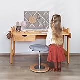 LEICHTE MONTAGE: Für den nachhaltigen Versand wird der Kinderschreibtisch demontiert geliefert. Dank der einfachen Anleitung lässt sich der Schreibtisch schnell & kinderleicht montieren.