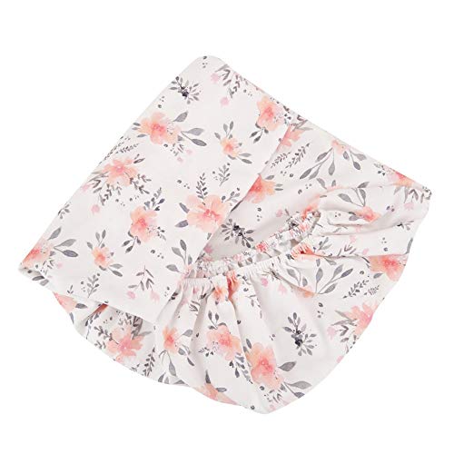 Sevira Kids - Drap Housse bébé en Coton, Flora Corail