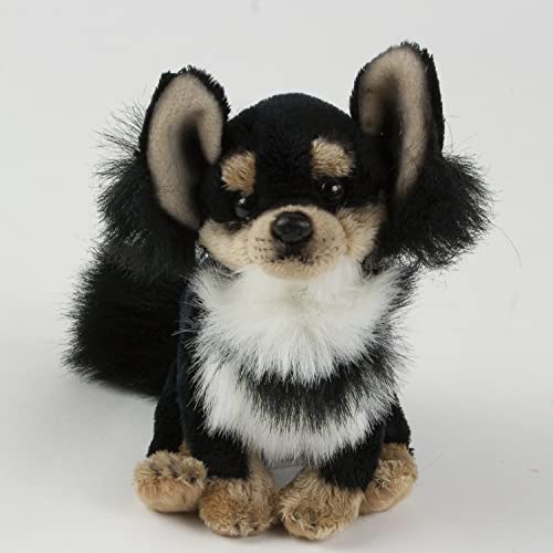 Teddys Rothenburg Kuscheltier Chihuahua 15 cm sitzend schwarz Hund
