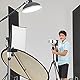 Fotografie Clamp Adapter, 2 Stück Montage-Zubehör für Studiobeleuchtung, Neue Aluminium Blitzschuh, Faltreflektor Halterung für Klemmreflektor oder Montage Speedlite Blitz und Schirm auf Lichtstativ