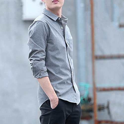 Chemise thermique homme veste casual flanelle pour extérieur gris