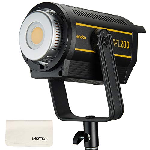 VL200 LED Videoleuchte, 200W LED-Dauerlicht mit Fernbedienung APP, CRI 96, TLCI 95, mit Bowens Mount, für Kinder Stillleben Fotografie Studio