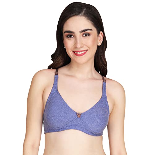Image of Women Melange Fabric Everyday Non Padded Bra for Women