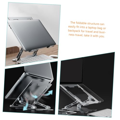 Soporte metálico ajustable para laptop con rejilla de enfriamiento miniatura 5