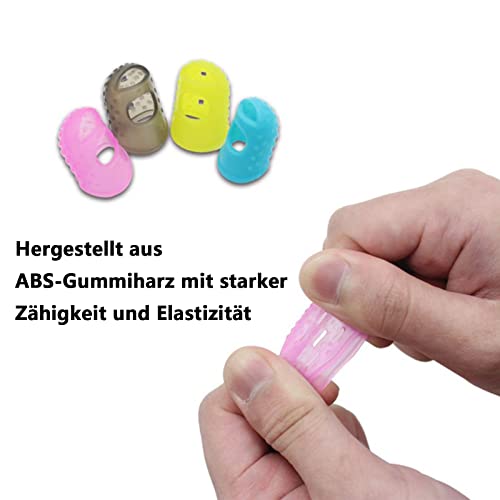 SHULLIN Pack of 30 Guitar Finger Protectors Guitar Finger Protection Covers Silicone Guitar Finger Protection Caps Non-Slip Silicone Finger Case 5 Sizes - Image 2