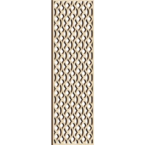 Image of Resort Decorative Pierced Fretwork Wood Wall Panels, 13 3 /8 inchW x 34 3 /8 inchH x 3 /8 inchT, Birch
