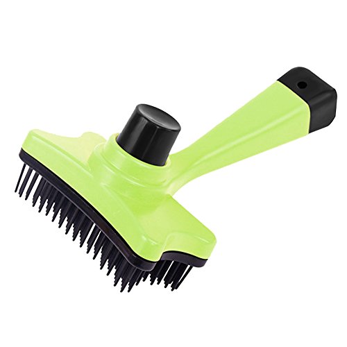 XianghuangTechnology Cleaning Slicker Pet Brush, Removes Tangled Matted Fur And Reduces Shedding Pet Grooming Tools Professional Pet Grooming Brush For Small Medium & Large Dogs And Cats (Cyan)