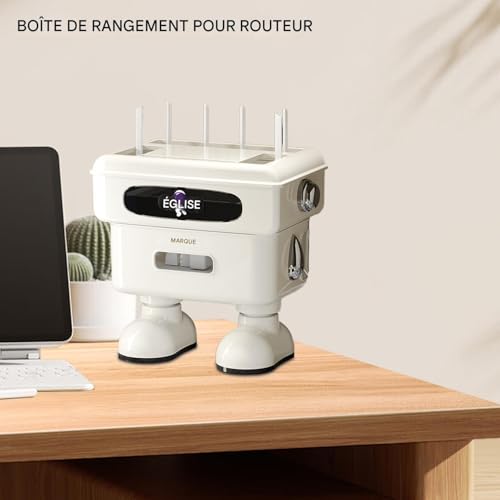 Support de table pour robot et cache pour boîtier WiFi de salon