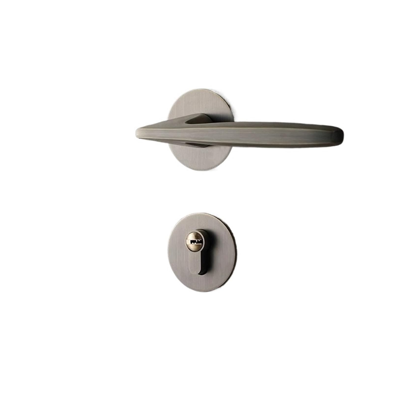 NYRXRYTCA Modern Split Door Lock Bedroom Wooden Door Lock Room Set Household Indoor Silent Magnetic Room Door Lock(Silent door lock bronze)