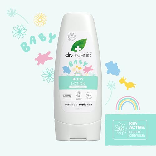 Dr. Organic Locion corporal para bebes de Caléndula 200 ml