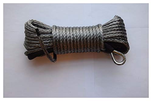 Câble de treuil de bateau et quad en corde synthétique 6mm de 50 pieds