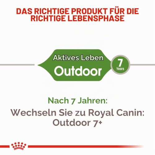 ROYAL CANIN Outdoor | 400 g | Trockenfutter für Katzen | Für ausgewachsene Katzen (vom 1. bis zum 7. Lebensjahr) mit häufigem Freilauf und regelmäßiger Bewegung