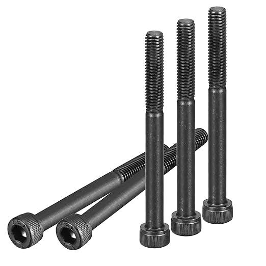 Allen Bolt (Pack of 10) Socket Head Cap Screws Grade 12.9 Alloy Steel Black Oxide Allen Socket Drive Half Thread (M6 X 70MM)