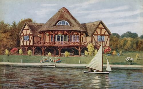 Cuadro al óleo de Alfred Robert Quinton: arte clásico Bure Court Wroxham en alta calidad
