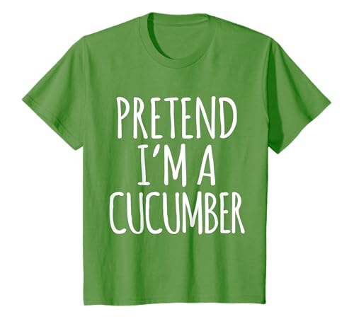 Funny Lazy Halloween Costume Shirt Pretend Im A Cucumber T-Shirt