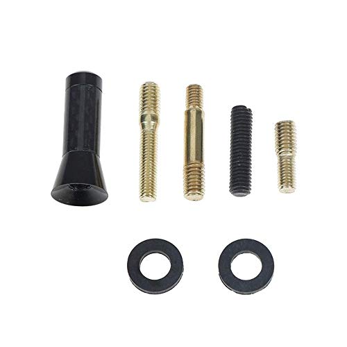 Yahpetes Mini Universal Car Antenna 1.38"/3.15"/4.72" Car Radio Antenna Antenna AM FM Screw Black Carbon Fiber Antenna for Toyota Ford Chevrolet Honda, Nissan VW, Audi Mazda (1.38")