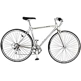 【組立動画付き】スピードワールド(SPEED WORLD)クロスバイク 700C(約27インチ) 6段変速 シマノ変速機 初心者 初心者 おしゃれ オシャレ 通勤 通学 大人 女性 学生 (シルバー)