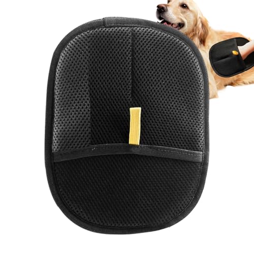 Generisch Fellmagnet, Pfotenmond Fellmagnet, Double-Sided-Pet-Grooming-Gloves, Fellhandschuhe Fingerlos Katze, Pet Hair Remover Glove, Hund Handschuhe Fellpflege Für Glattes und Gesundes Fell